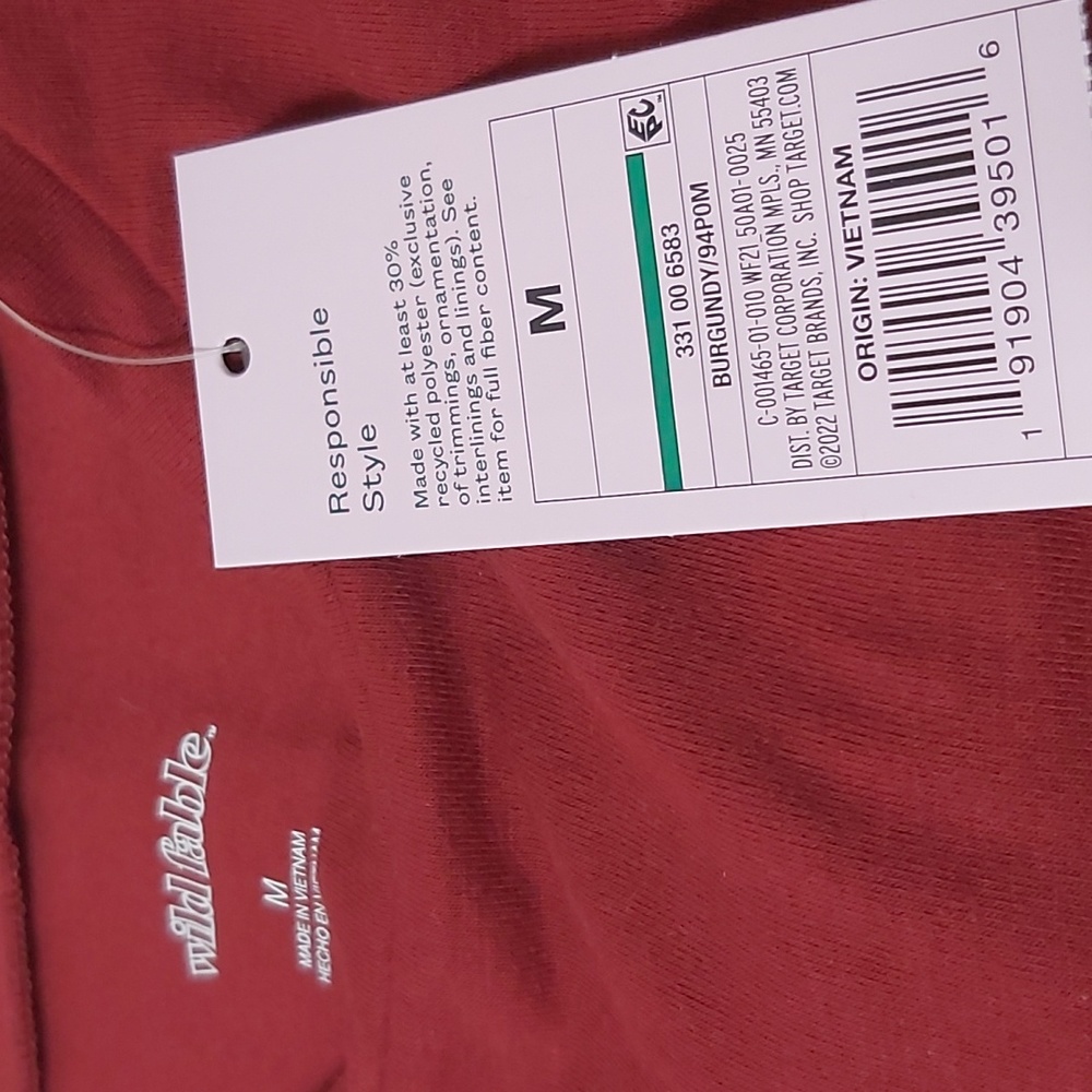 Wild Fable Girls grey and maroon red med XS and med Cropped Top - Picture 13 of 17